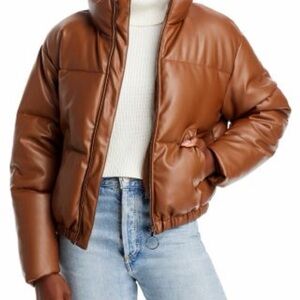 AQUA Brown Puffer Jacket